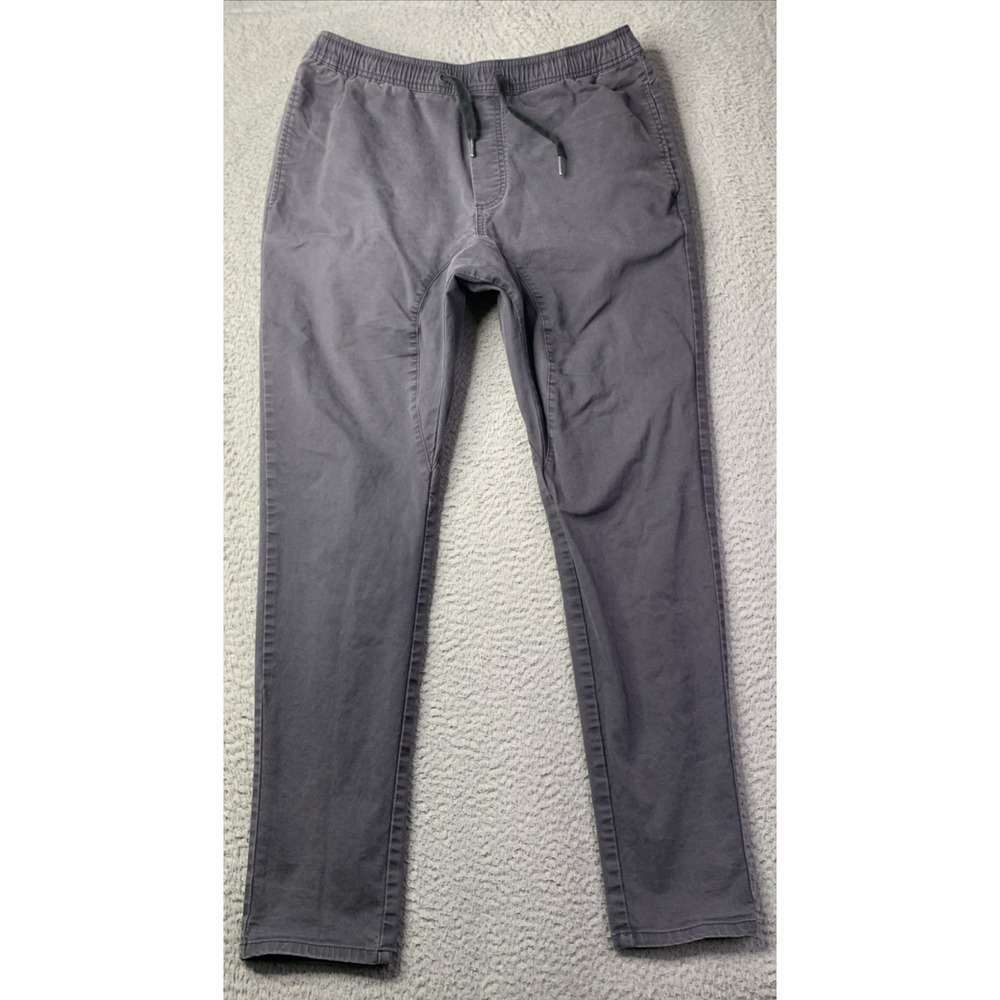 Zanerobe Jogger Pants Mens 36 Grey Drawstring Back Pockets Cotton Blend